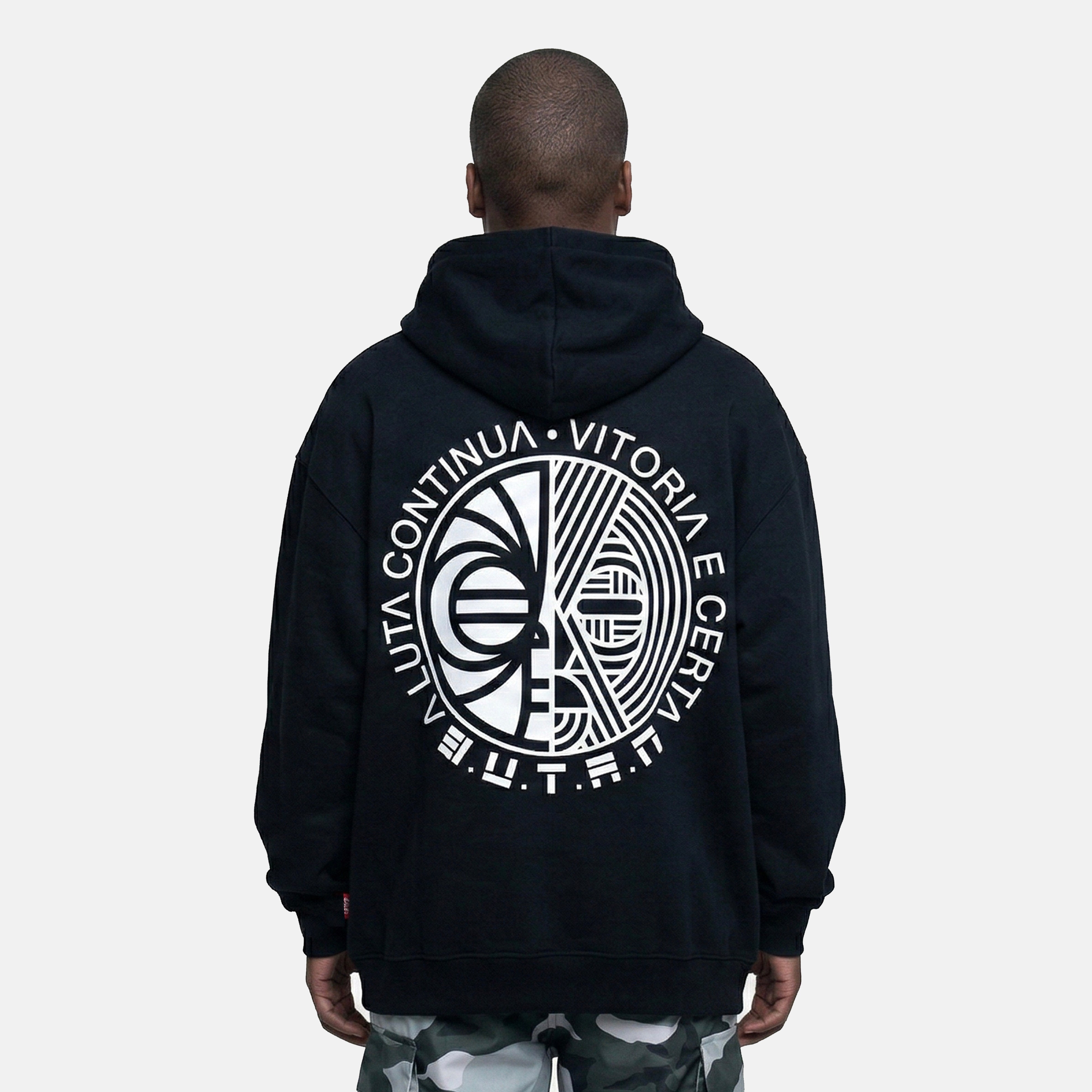 Butan | Aluta Split Mask | Hoodie | Black