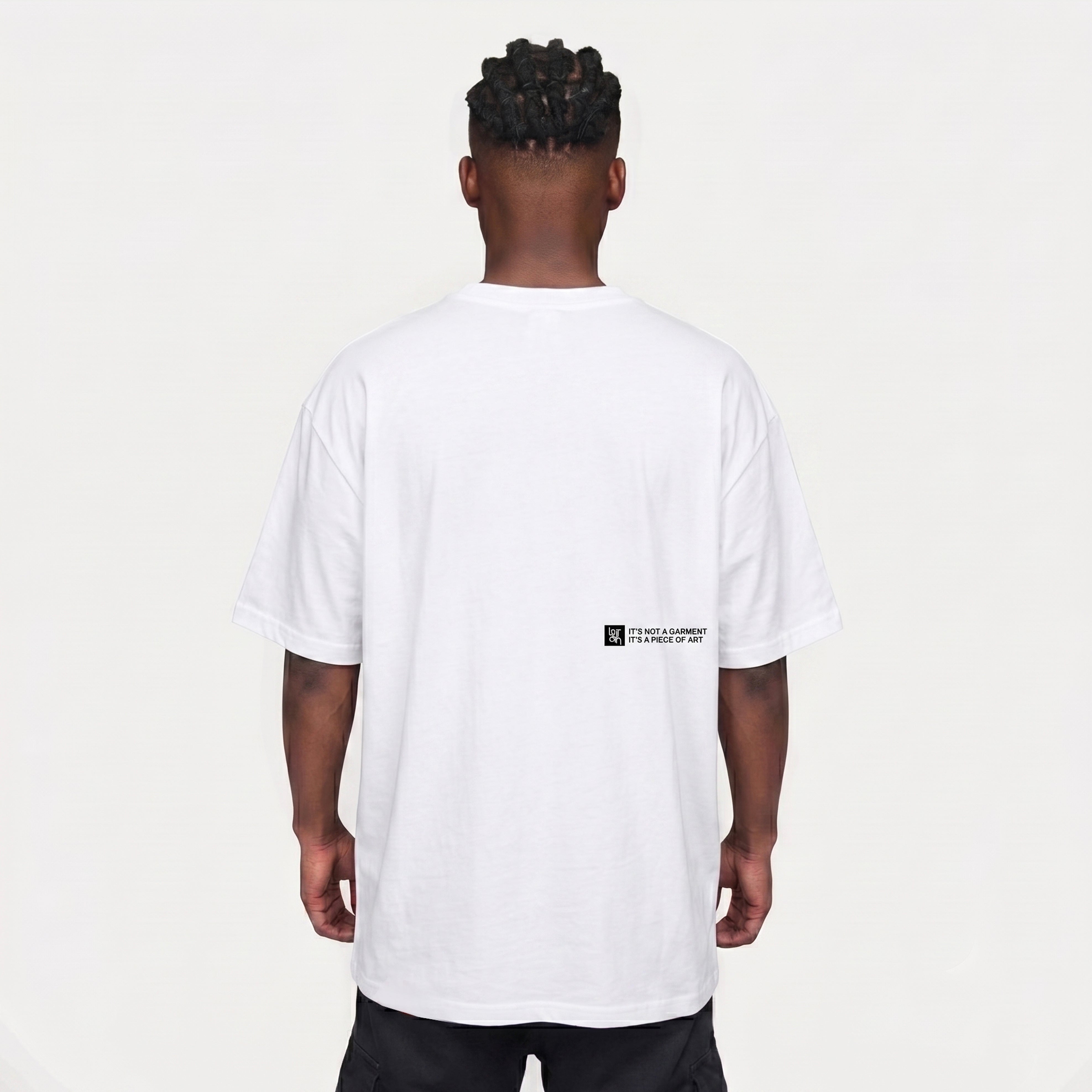 Butan | Block Letters | Staple T-shirt | White