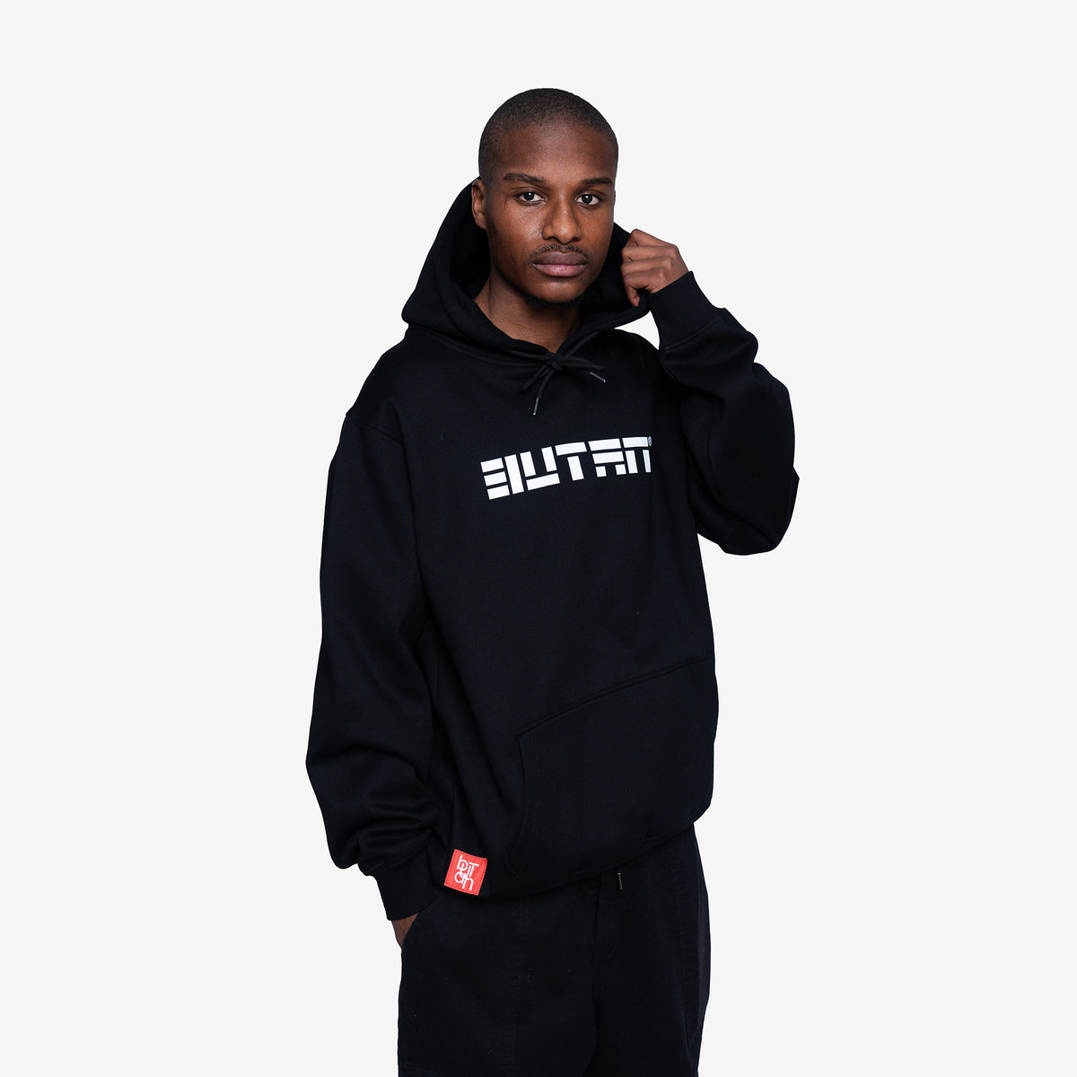 Butan | Block Letters hoodie | Black