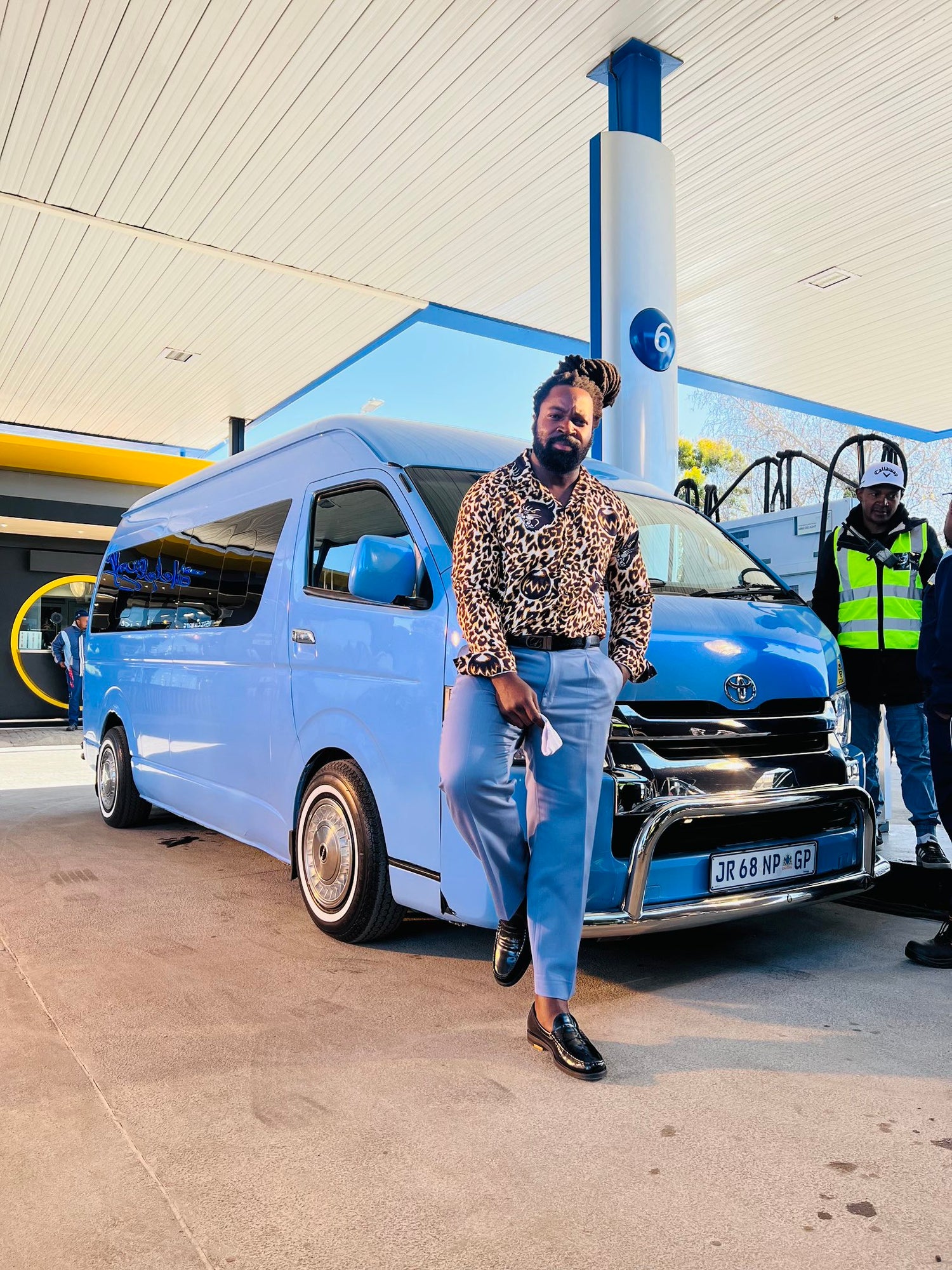 Big Zulu Shines in Sasol Advert Wearing Butan’s Wild Cat Long Sleeve Overshirt