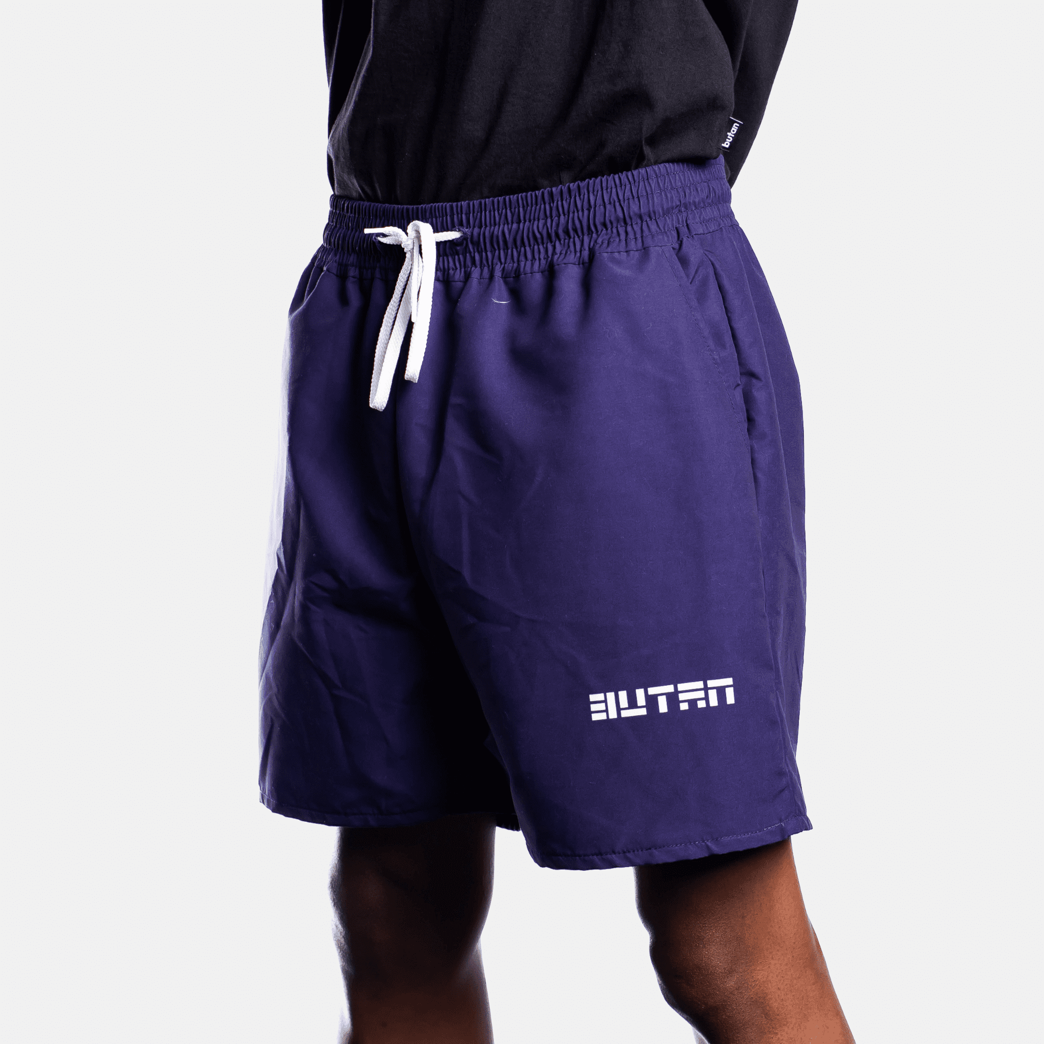 Aluta Block Letters - Beach Shorts - Indigo