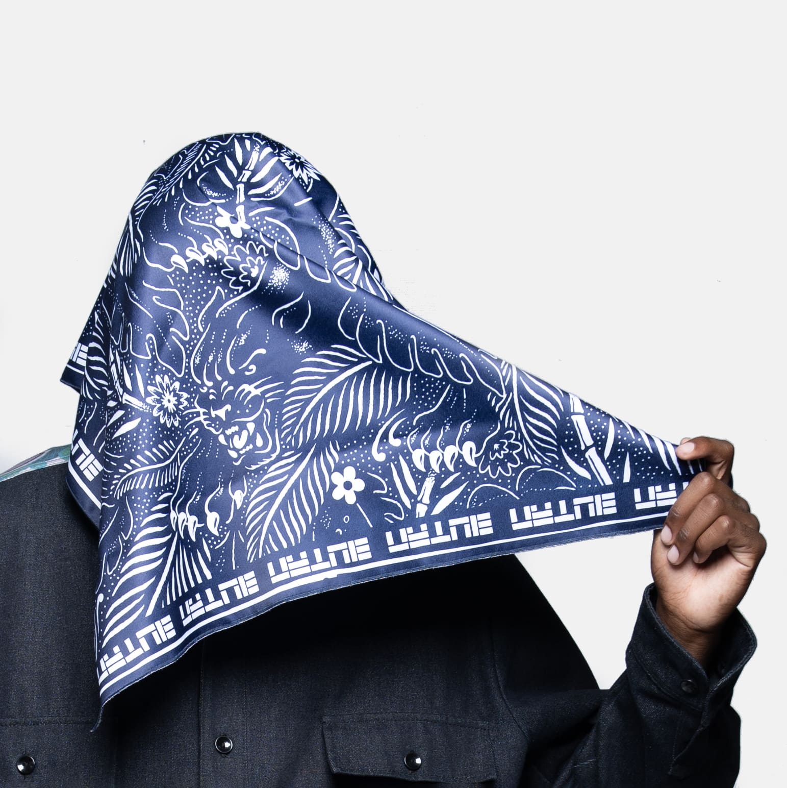 Butan | Hidden Panther | Pattern Print | Satin Scarf