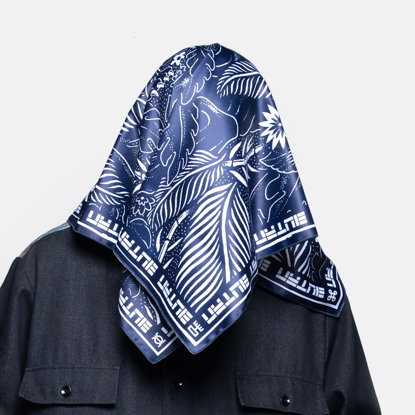 Butan | Hidden Panther | Pattern Print | Satin Scarf