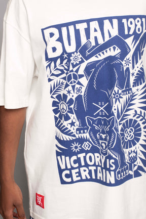Butan Panthers | Jungle Cat T-shirt  | Indigo Print