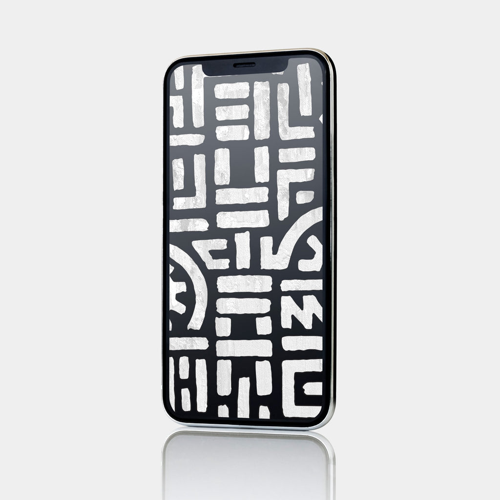 Butan | Aluta Block Pattern | Mobile Wallpaper