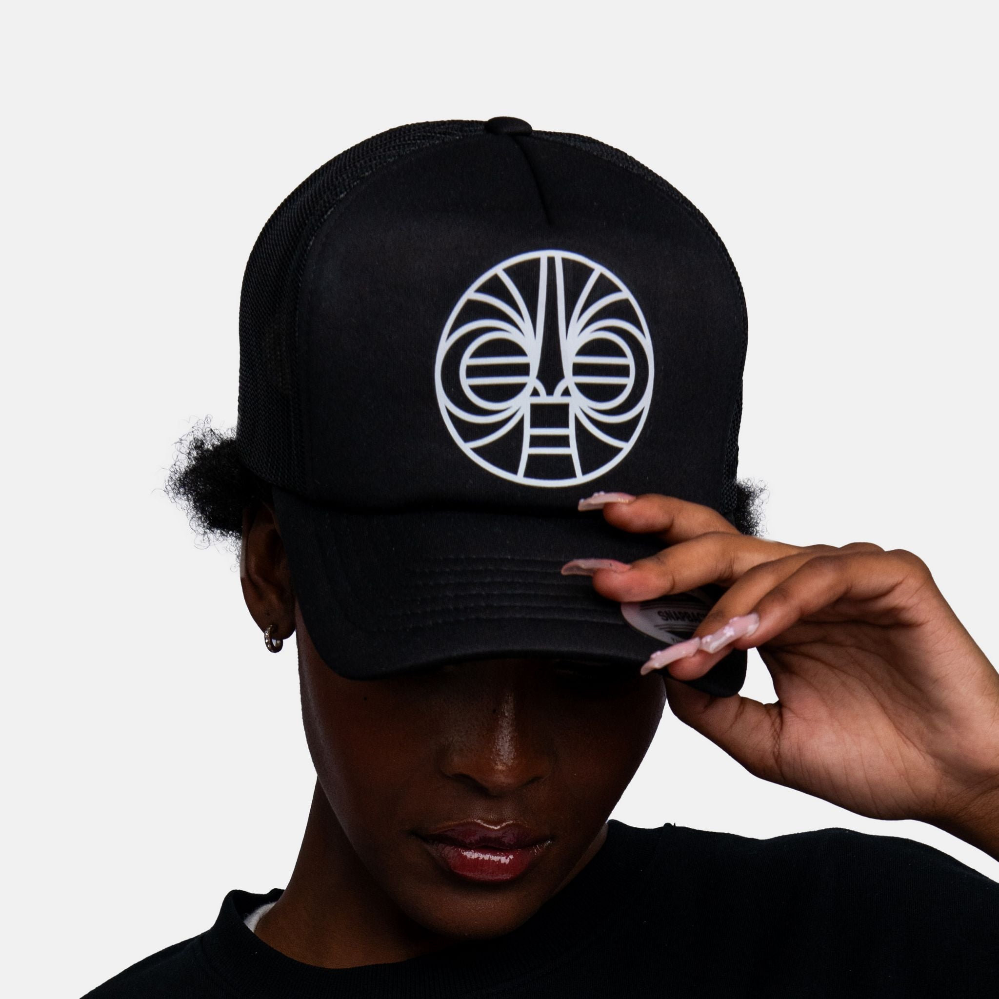 Butan Aluta Mask | Snapback Trucker Cap | Black