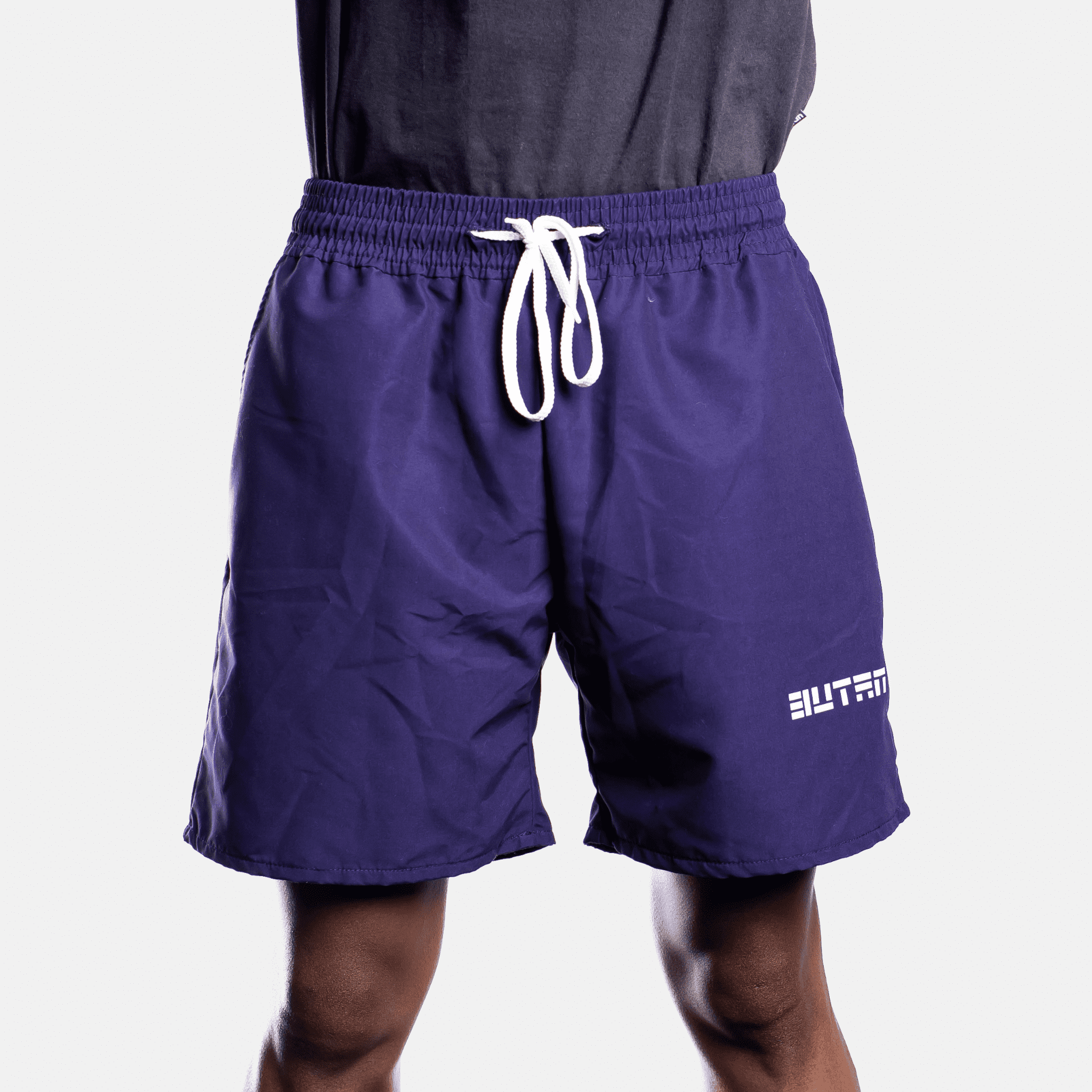 Aluta Block Letters - Beach Shorts - Indigo