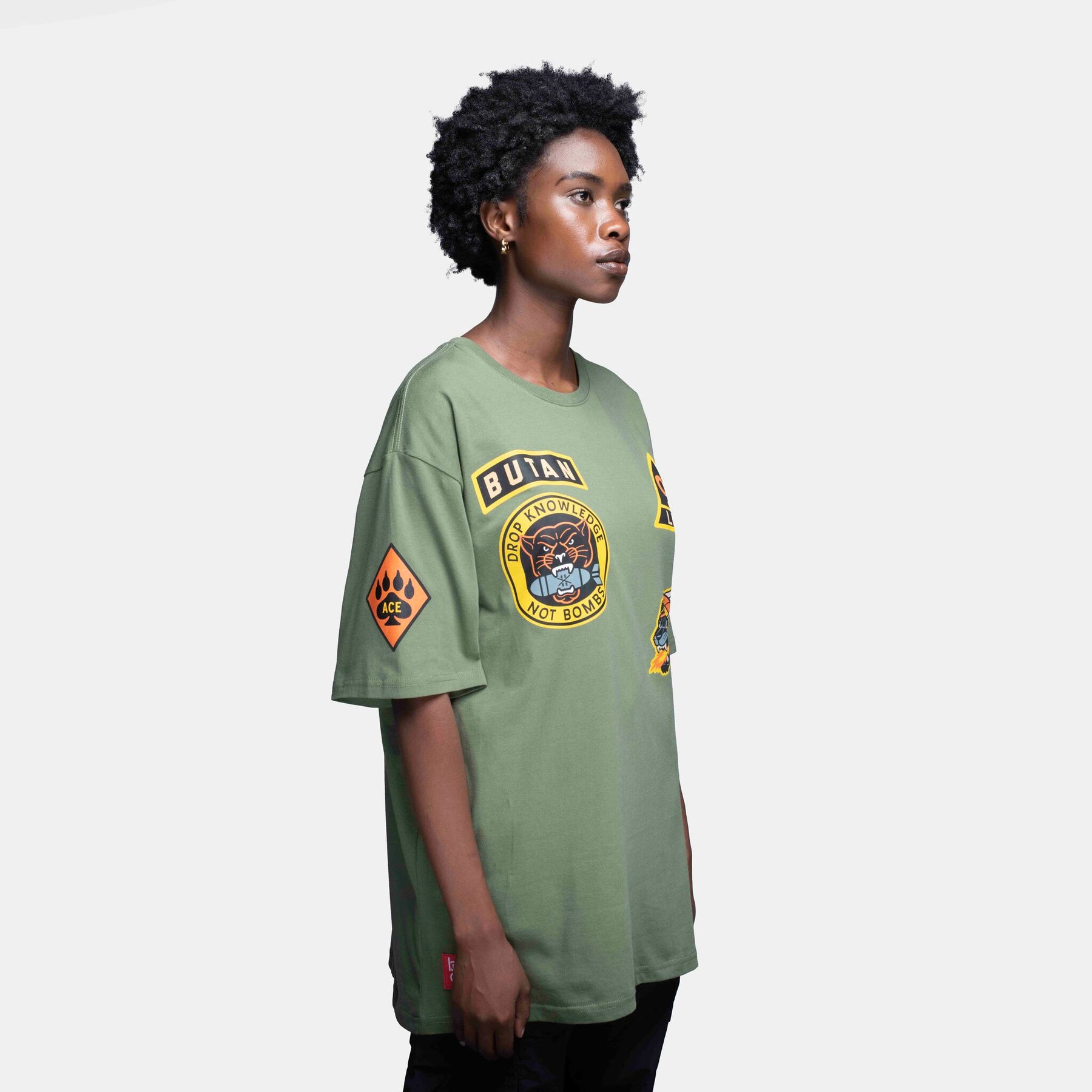 Butan Panthers | Bombshell T-shirt | Olive
