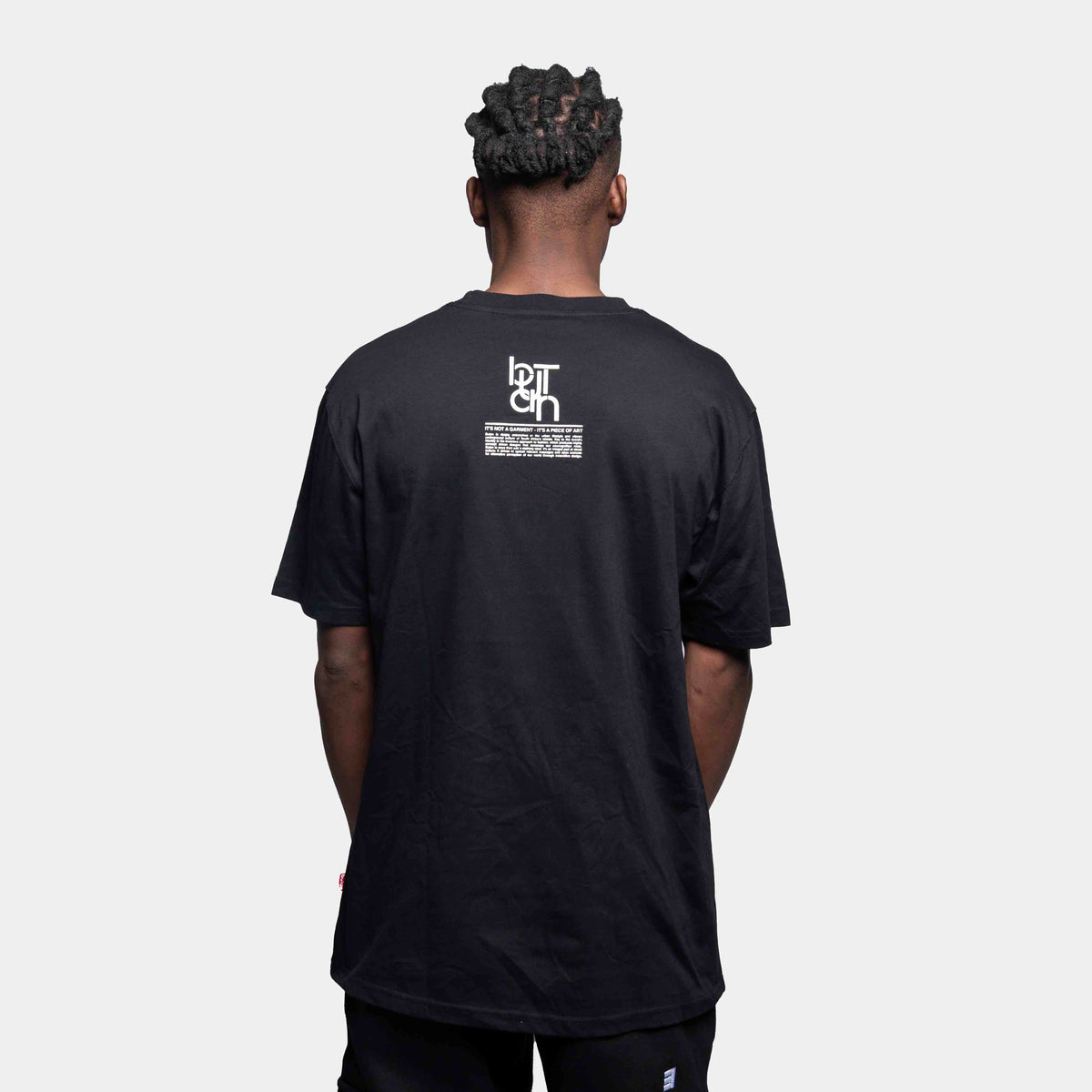 Butan Panthers | Woodcut Oversized T-Shirt | Black