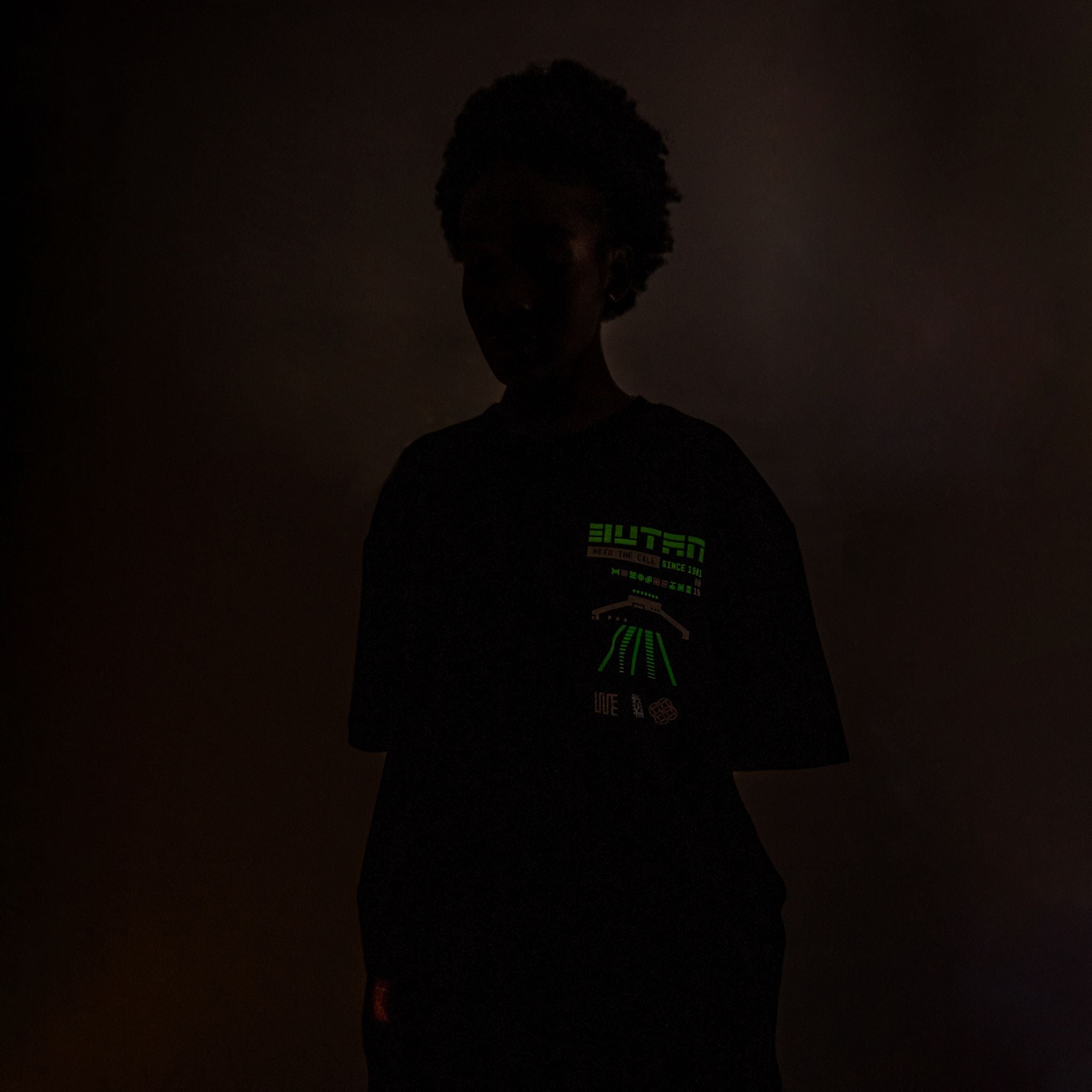 Butan Space Range | Afronaut | Oversized T-shirt in Black