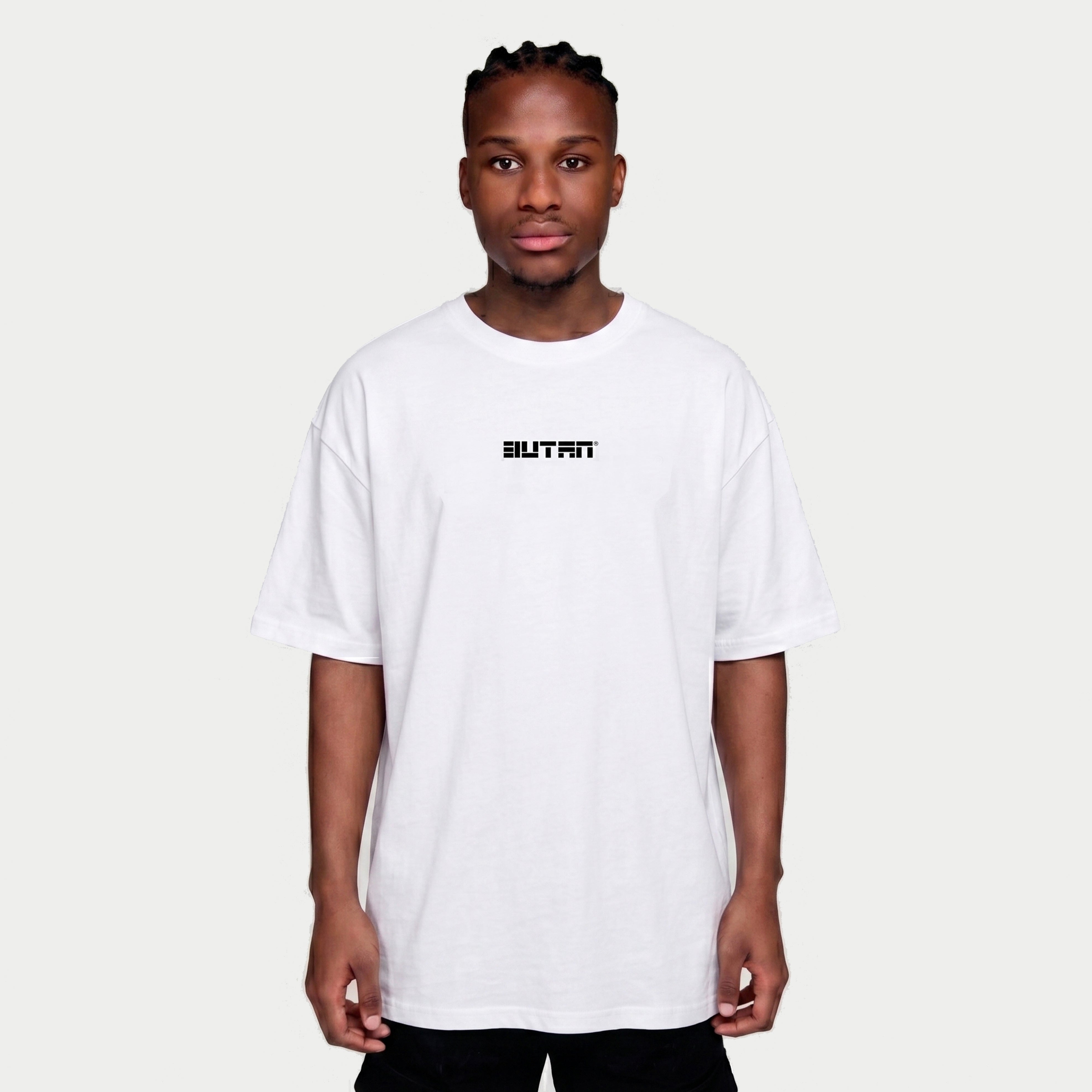 Butan | Block Letters | Staple T-shirt | White