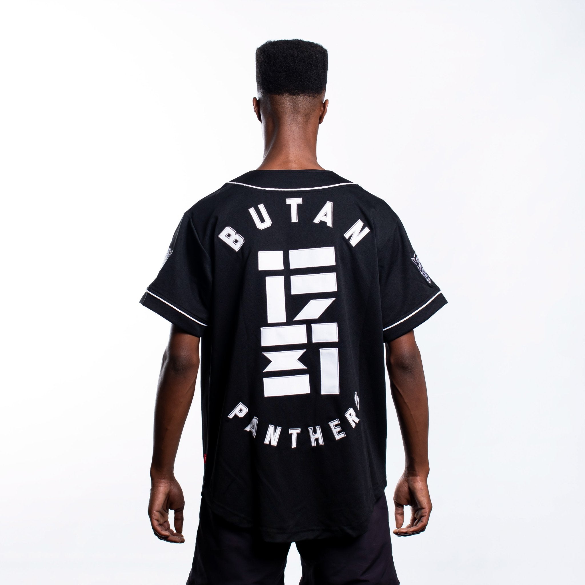 Butan Panthers | Clawed | Baseball Jersey | Black - Butan