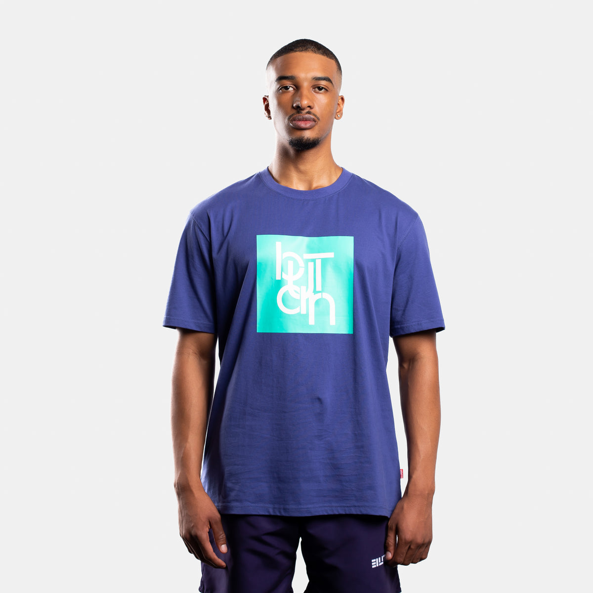 Classic Connection | Box Logo T-Shirt | Indigo - front